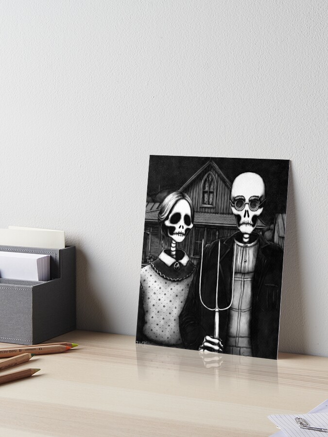 Just the Two of Us. Art Print 8x10. Skeleton 