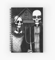 Skeleton (Even More) Gothic Spiral Notebook