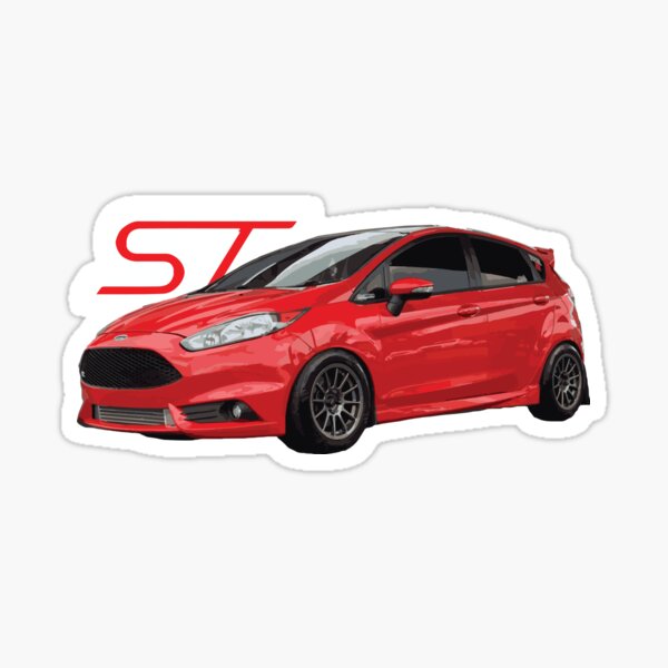 Fiesta ST ST180 Mk7 Race Red Hot hatch Sticker for Sale by cowtownCOWBOY