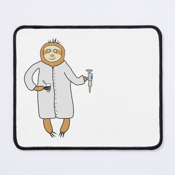 Item preview, Cute Sloth in a Lab Doing a PCR designed and sold by fogoosherie.