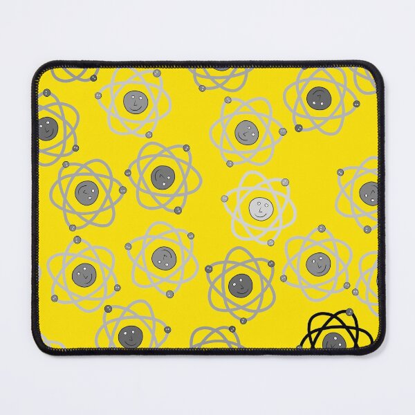 Item preview, Cute Grey Atoms on Yellow designed and sold by fogoosherie.