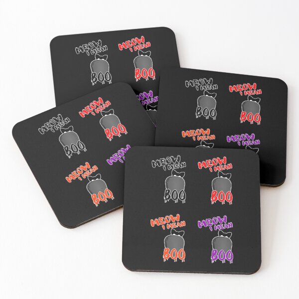 Item preview, MEOW I MEAN BOO STICKER PACK, HALLOWEEN designed and sold by FNStuff.