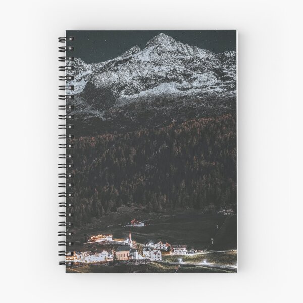 Item preview, Aerial of City Lights - Mountains with Tress and Houses at Starry Night designed and sold by Hassan  Adnan.