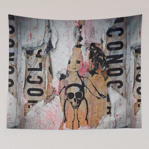 Item preview, Streetart wheatpaste Gutsbaby tattered and torn ravaged by time designed and sold by 1CONOCLA5T.