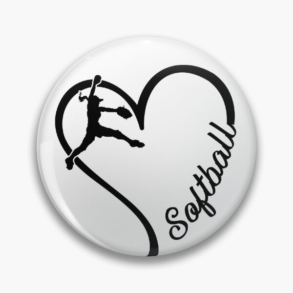 Item preview, Softball heart designed and sold by tuyetnhung98.