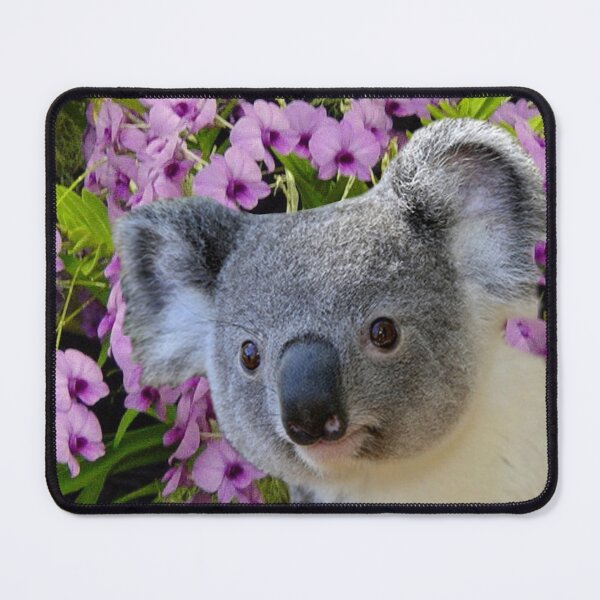 Koala and Orchids Mouse Pad