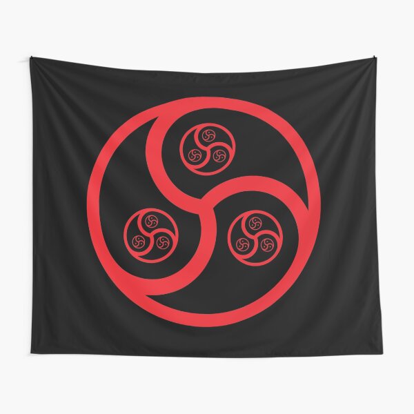 Red Triskelion Fractal! Tapestry