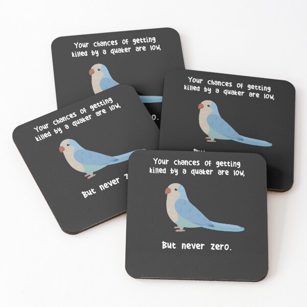 Item preview, Never Zero Quaker Parrot designed and sold by Clara Hollins.