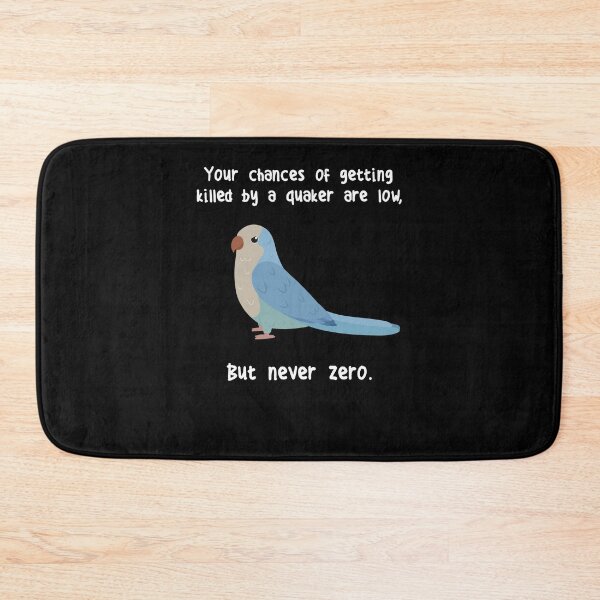 Item preview, Never Zero Quaker Parrot designed and sold by Clara Hollins.