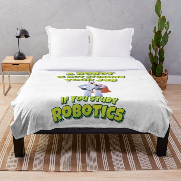 Item preview, A Robot Is Not Stealing Your Job If You Study Robotics Robot Superhero White designed and sold by ProjectRobotics.