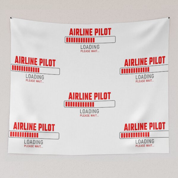 Item preview, Airline Pilot - Loading please wait designed and sold by VrajStudio.