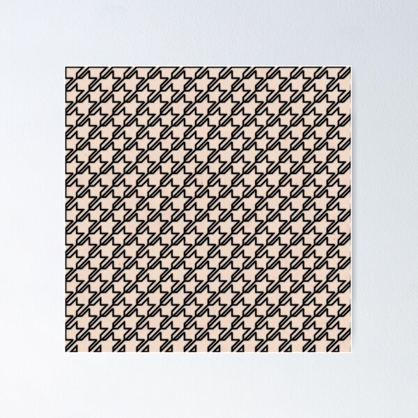 Large Houndstooth Pattern Posters for Sale