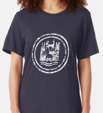 Camiseta ajustada Logotipo Wolfsburg (Distressed - Blanco)