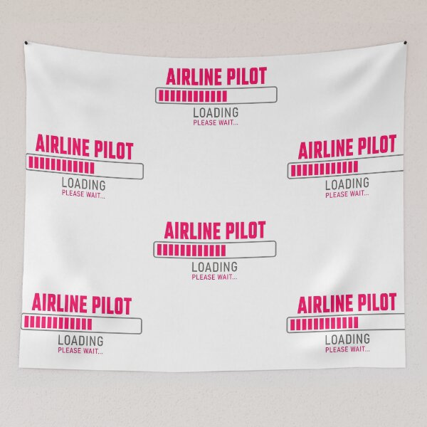 Item preview, Airline Pilot - Loading please wait designed and sold by VrajStudio.