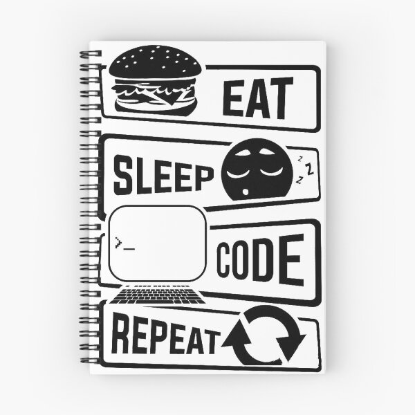 Item preview, EAT SLEEP CODE REPEAT designed and sold by Sahil Belurkar.