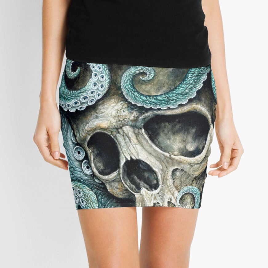 please love, don't die so far from the sea Mini Skirt