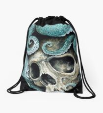 please love, don't die so far from the sea Drawstring Bag