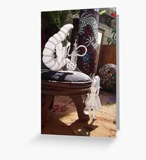 Alice and the Caterpillar Greeting Card