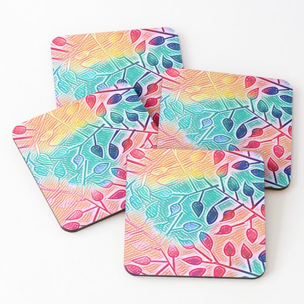 Item preview, Vibrant Abstract Branches Pattern Art designed and sold by DonneeCreations.