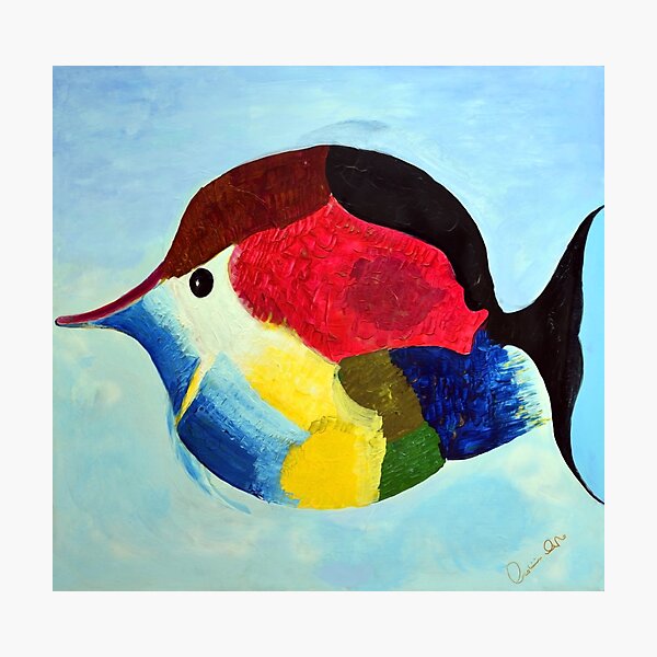 Item preview, "Swimming" Fine Art Print designed and sold by ArduiniArt.