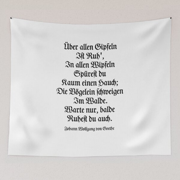 Artikelvorschau, Wandrers Nachtlied entworfen und verkauft von rehatschek.
