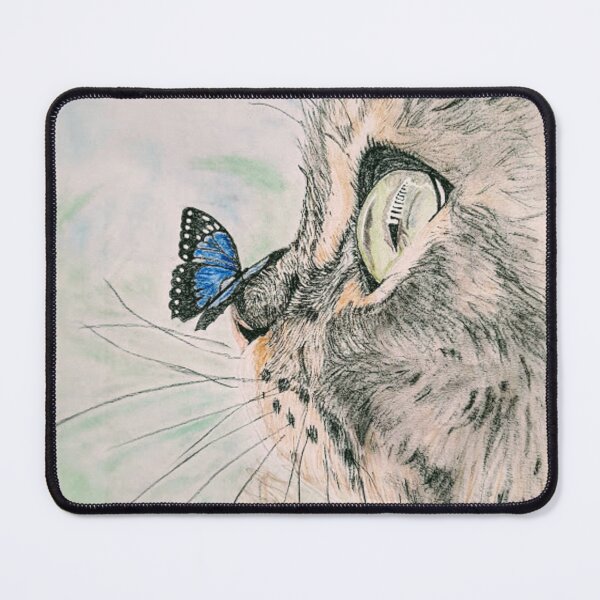 Item preview, Cat with a butterfly on its nose designed and sold by AceNeela.