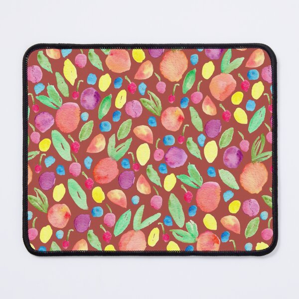 Item preview, Deep Orange Colourful Watercolour Summer Fruit designed and sold by Lozzie Eliza Designs.