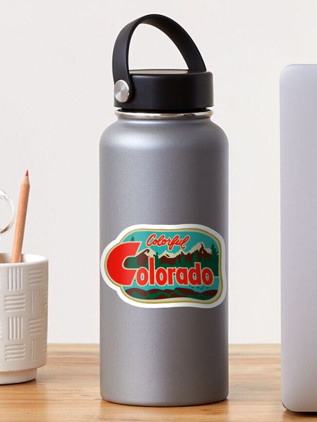 Thumbnail 1 of 3, Sticker, Colorful Colorado Vintage Travel Decal designed and sold by hilda74.