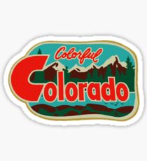 Colorful Colorado Vintage Travel Decal Sticker