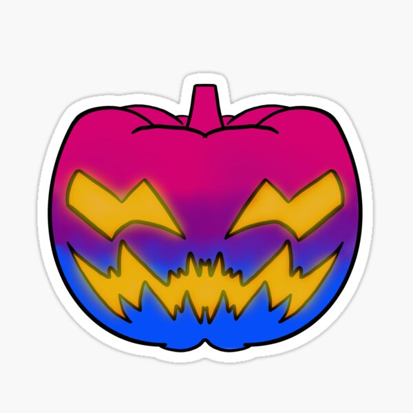 Bi pumpkin Sticker