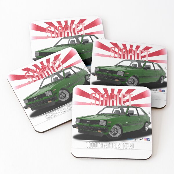 Item preview, Toyota Starlet KP61 Green designed and sold by pjesusartrb.