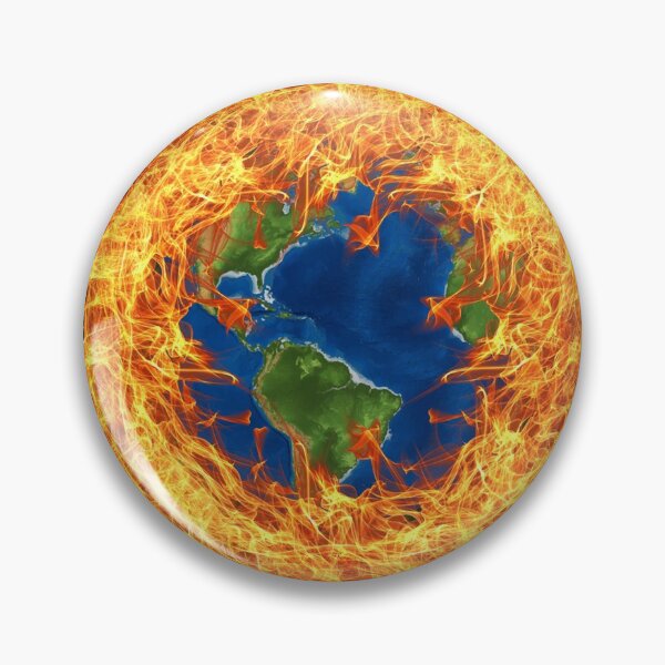 Item preview, Burning Planet Earth designed and sold by Focal-Art.