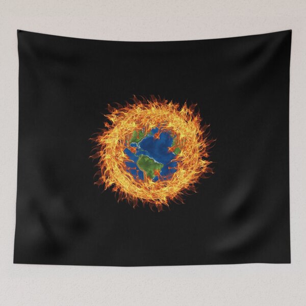 Item preview, Burning Planet Earth designed and sold by Focal-Art.