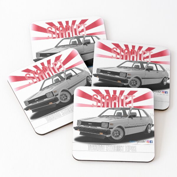 Item preview, Toyota Starlet KP61 White designed and sold by pjesusartrb.