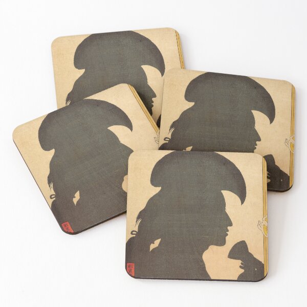 Item preview, Kabuki Actor Silhouette - Japanese Woodcut Prints designed and sold by mosgol.