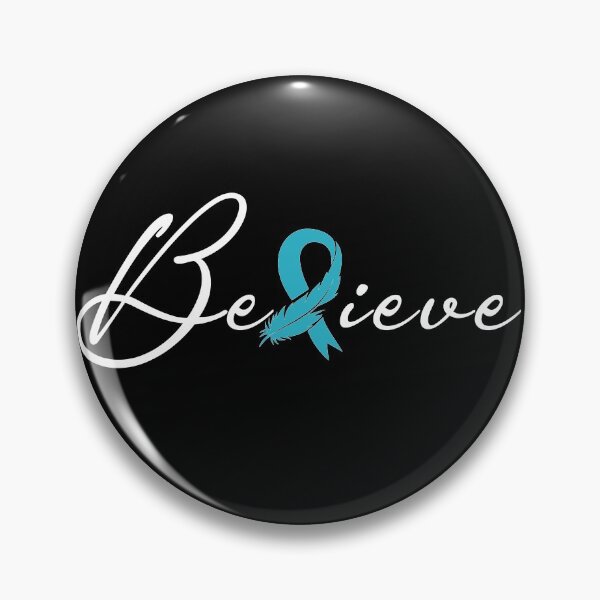 Item preview, Believe Ovarian Cancer Shirt, Ovarian Cancer Awareness, Ovarian Cancer Warrior, Ovarian Cancer Fighter, Ovarian Cancer Support Accessories designed and sold by BibiTeeDesign.