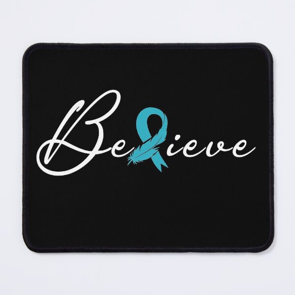 Item preview, Believe Ovarian Cancer Shirt, Ovarian Cancer Awareness, Ovarian Cancer Warrior, Ovarian Cancer Fighter, Ovarian Cancer Support Accessories designed and sold by BibiTeeDesign.