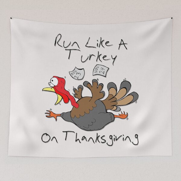 Item preview, Run Like A Turkey On Thanksgiving - Funny Turkey designed and sold by HumbleShirt.