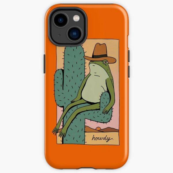 Howdy Cowboy Frog Funny iPhone Tough Case