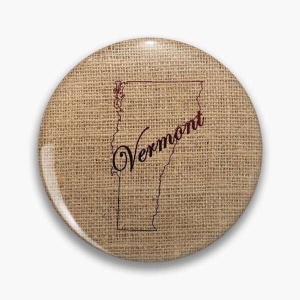 Item preview, Vermont Map On Jute Burlap Background designed and sold by LashCreations.