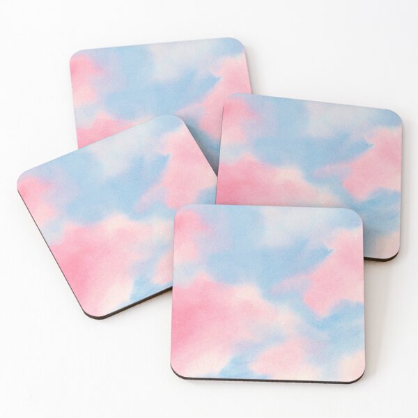 Item preview, Trans flag color watercolor clouds designed and sold by EllyBurg.