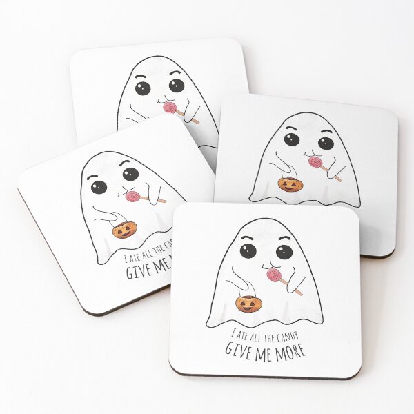 Item preview, I ate all the candy. Give me more! | Halloween Ghost | Cute Kawaii Ghost designed and sold by Missing In Art.