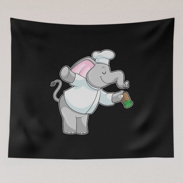 Item preview, Elephant as Chef with Salt shaker designed and sold by Snabdesign84.