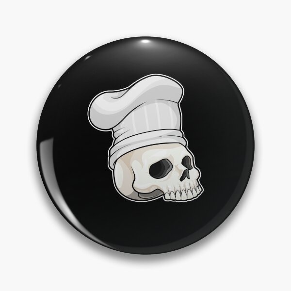 Item preview, Skull as Cook with Chef hat designed and sold by Snabdesign84.
