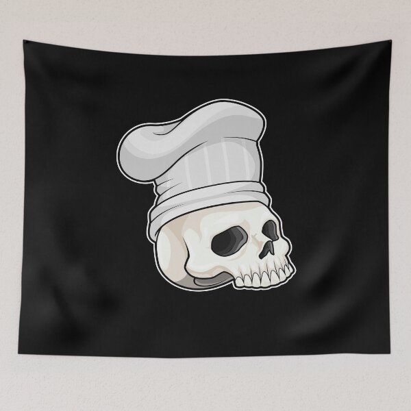 Item preview, Skull as Cook with Chef hat designed and sold by Snabdesign84.