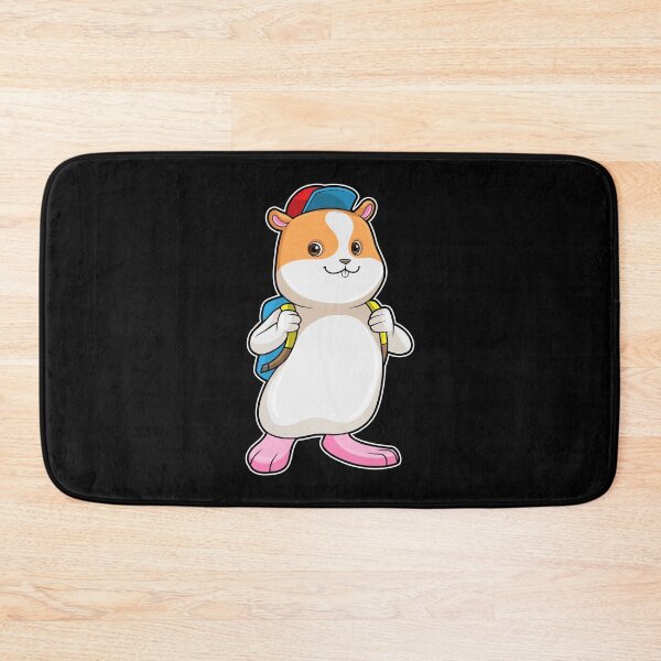 Item preview, Hamster as Student with Backpack & Cap designed and sold by Snabdesign84.