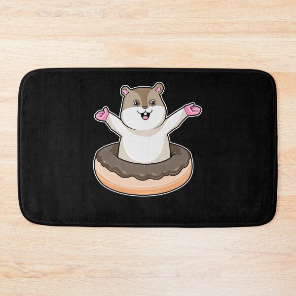 Item preview, Hamster with Chocolate Donut designed and sold by Snabdesign84.