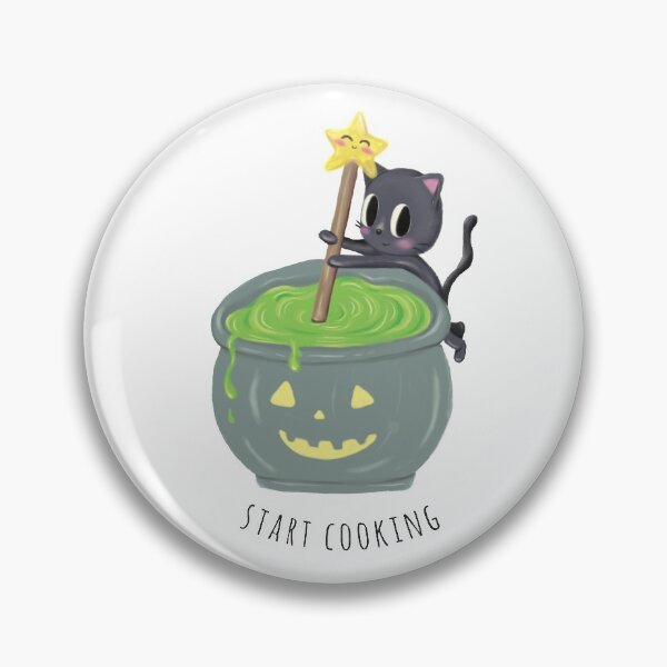 Item preview, Start cooking! | Cat cooking slime. | Halloween Cat designed and sold by Missing In Art.