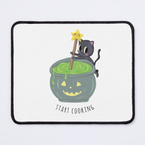 Item preview, Start cooking! | Cat cooking slime. | Halloween Cat designed and sold by Missing In Art.