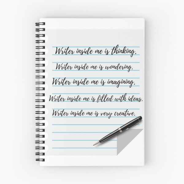 Aperçu de l'œuvre Affirmations pour écrivains, auteurs, poètes, blogueurs, éditeurs, affirmations positives pour encourager et inspirer l'écrivain à l'intérieur, effet 3D, conception réaliste de stylo et de papier. créée et vendue par AccessMyself.